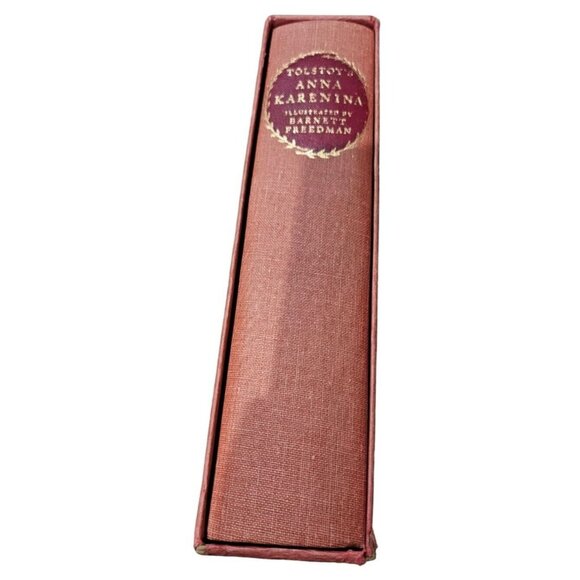 George Macy Companies Other - Tolstoys Anna Karenina Illustrated By Barnett Freedman Slipcase 1952 HC Book